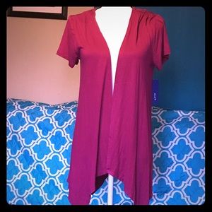 Apt.9 open front shortsleeve cardigan